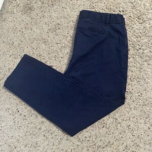 GAP cropped pants, navy blue.